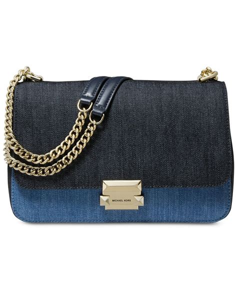 michael kors denim bag sloan large|mk sloan.